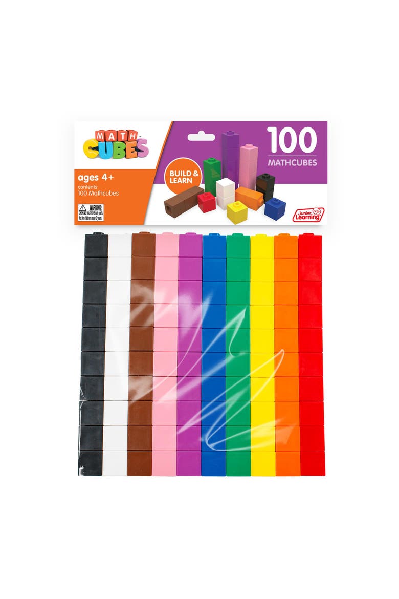 Pack Of 100 Multicolored Mathcubes, Main, color, Multicolored