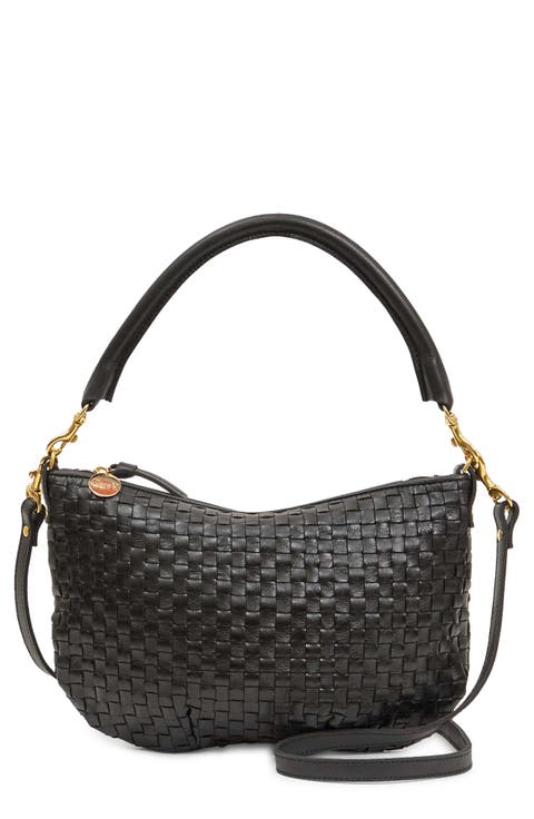 Petit Moyen Woven Leather Shoulder Bag