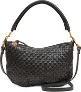 Clare V. Petit Moyen Woven Leather Shoulder Bag