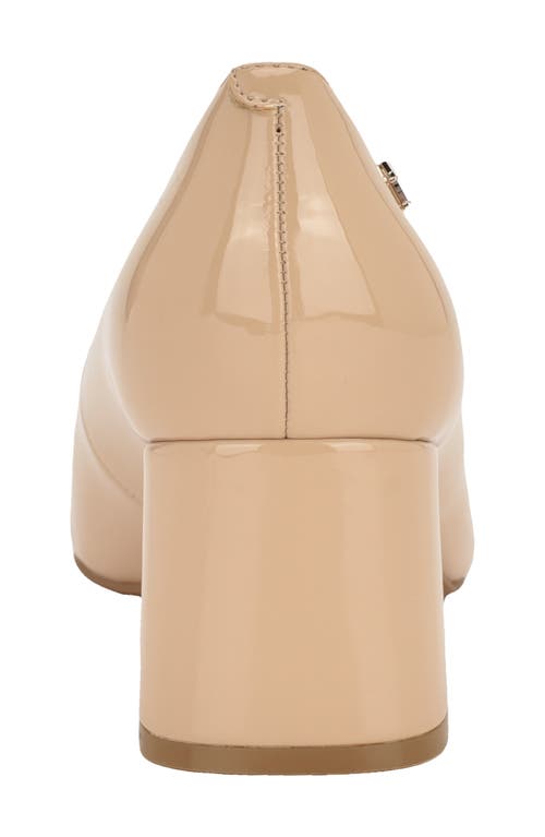 Tommy Hilfiger Opheili Block Heel Pump In Neutral