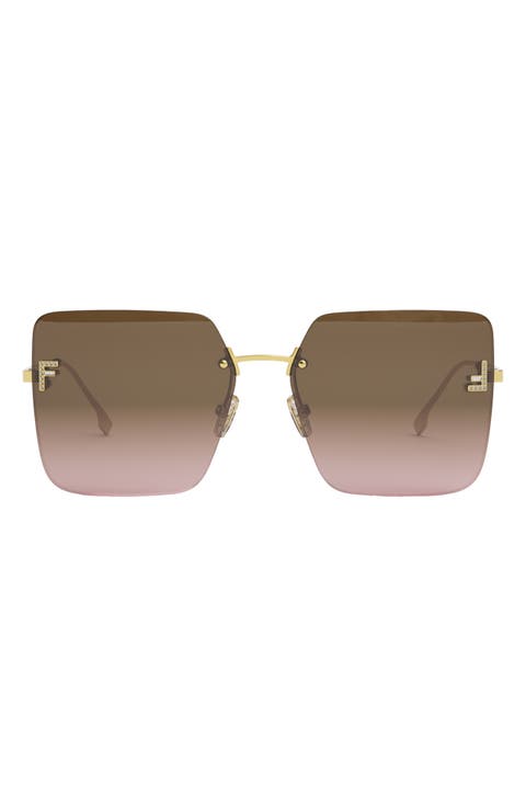 Fendi 'Fendi First 59mm Geometric Sunglasses | Nordstrom Fendi 'Fendi First 59mm Geometric Sunglasses | Nordstrom