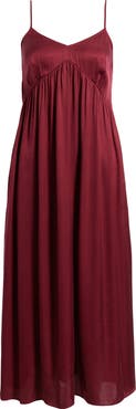 Nordstrom Strappy Gathered Midi Dress