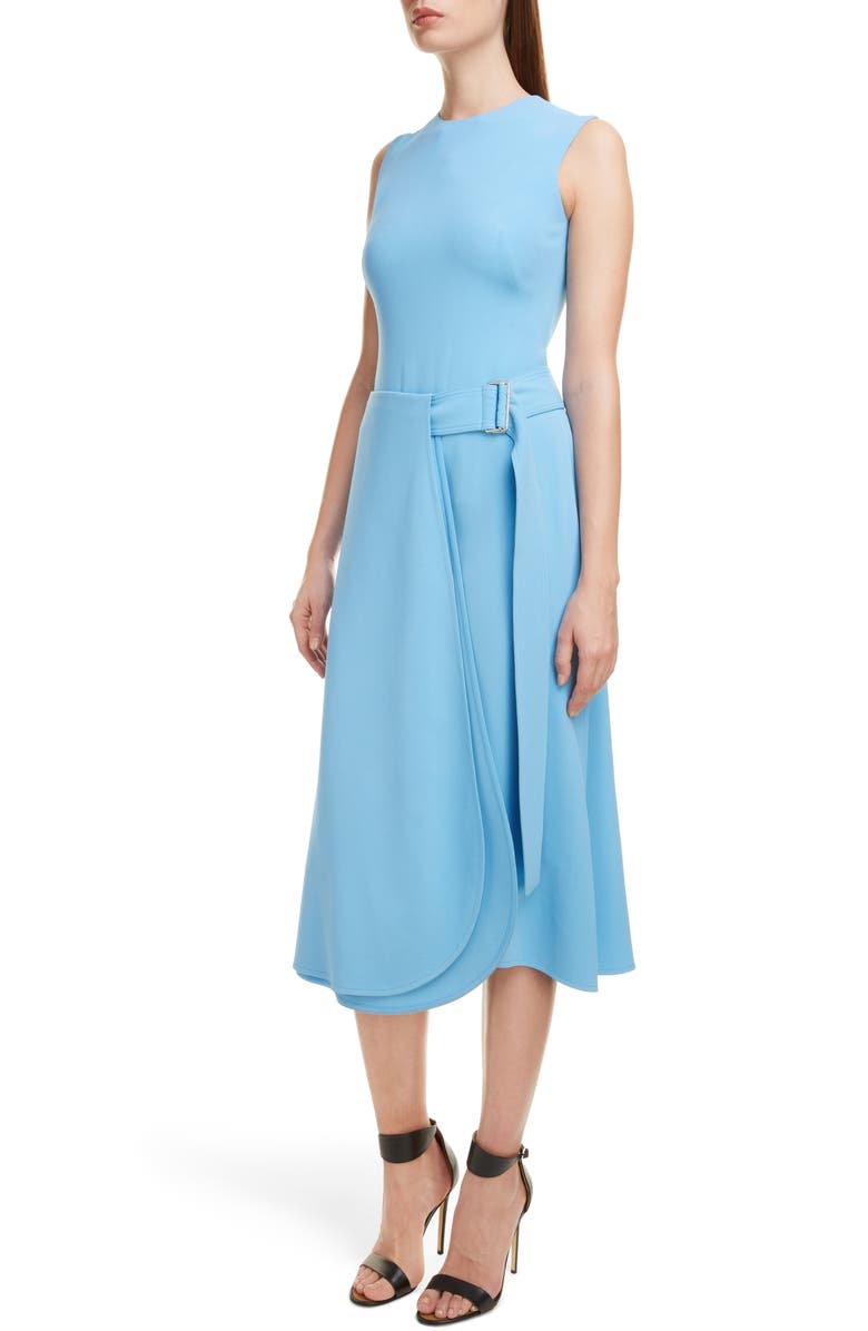Victoria Beckham Belted Midi Dress, Alternate, color,