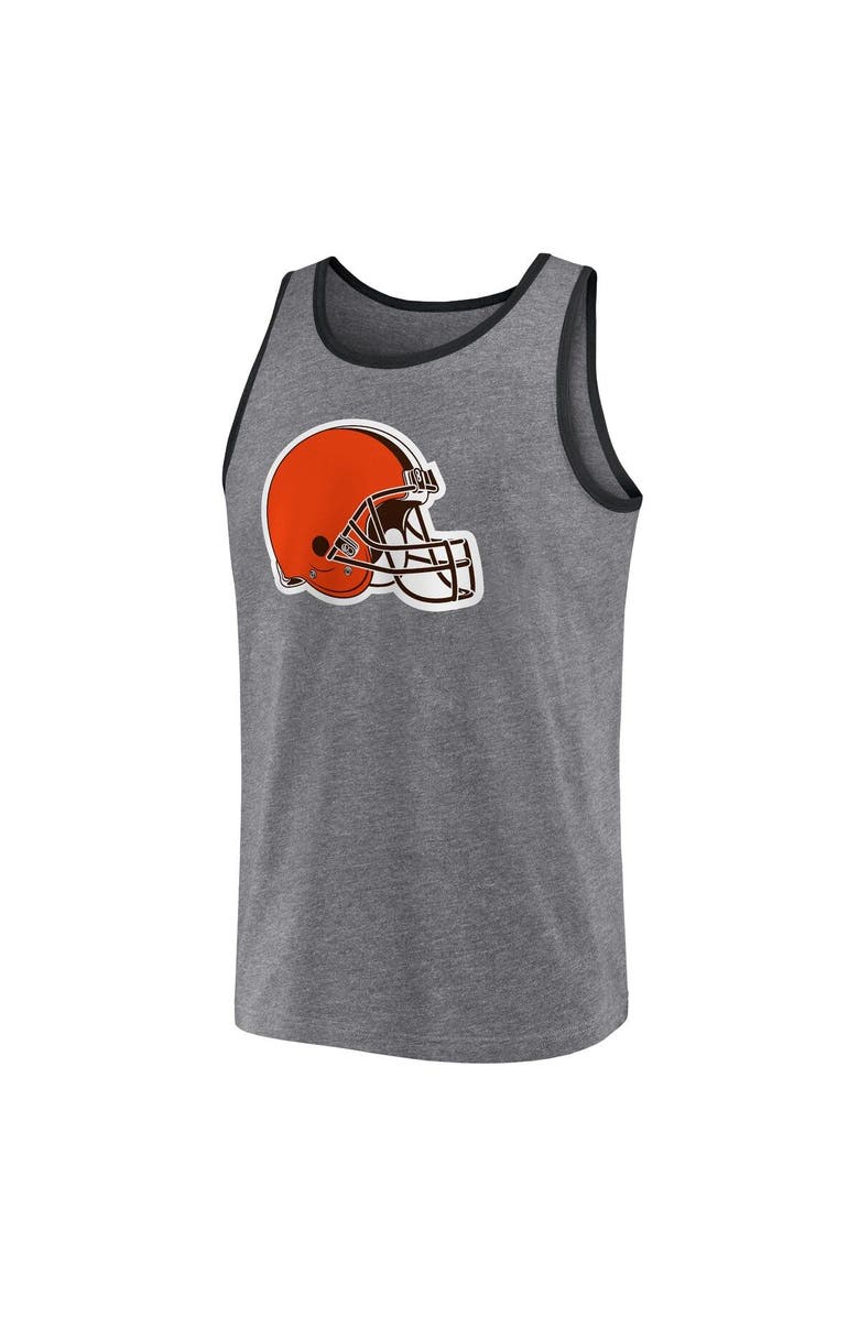 FANATICS Men's Fanatics Branded Heather Gray Cleveland Browns Primary Tank Top, Alternate, color, Heather Gray