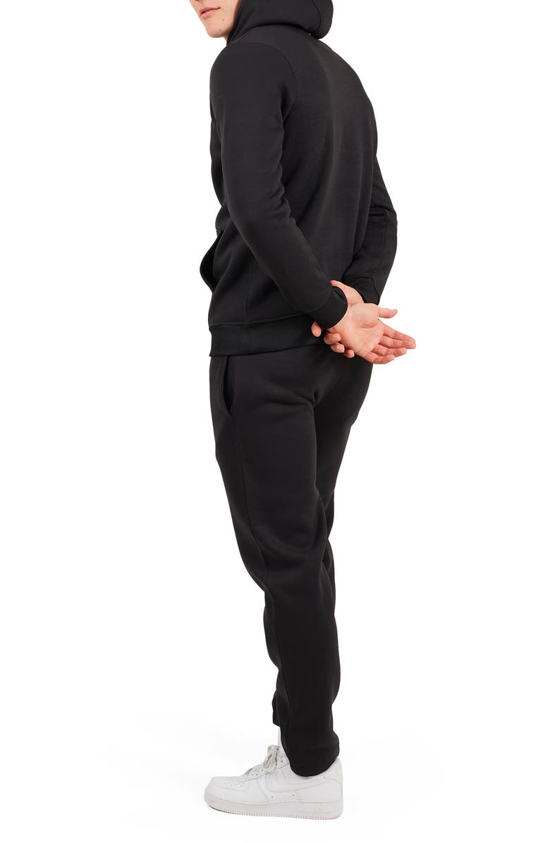 Brave Soul Hoodie and Jogger Set, Alternate, color, Black