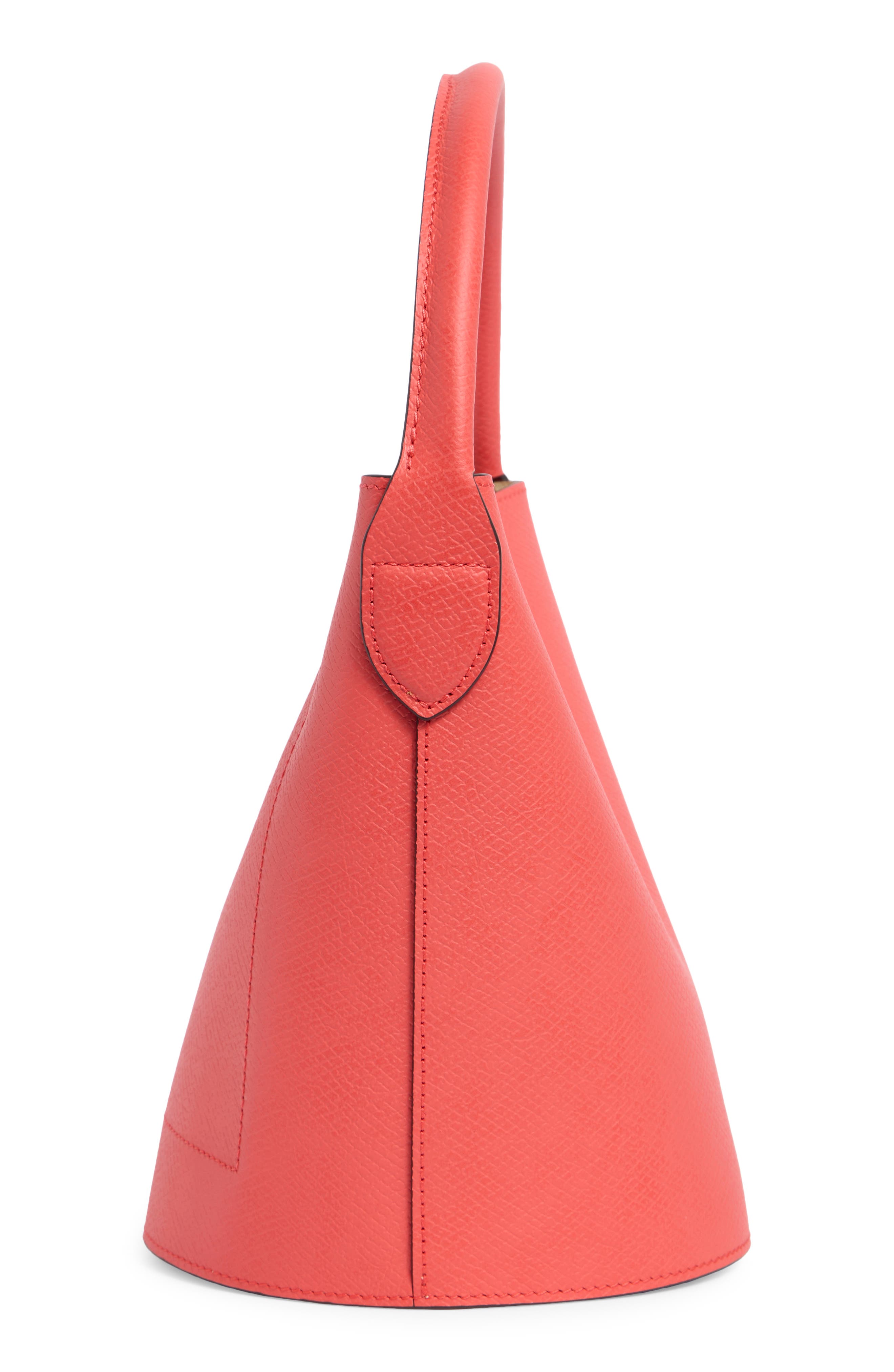 Longchamp Épure Leather Bucket Bag, Alternate, color, Strawberry