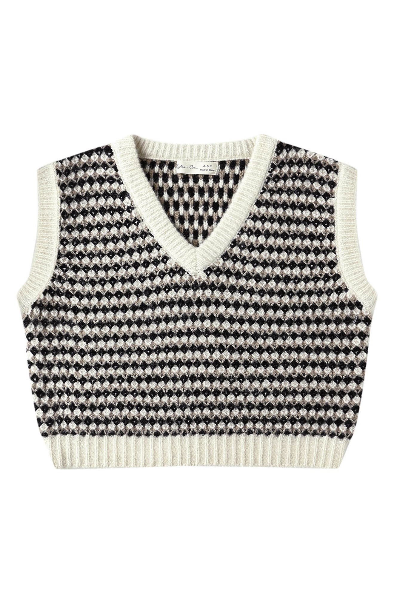 Kids' Diamond Sweater Vest