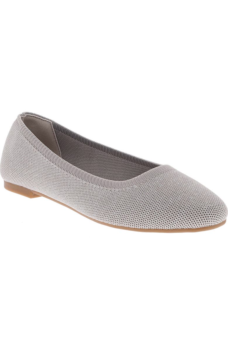 MIA Brendy Ballet Flat, Main, color, Silver Kni