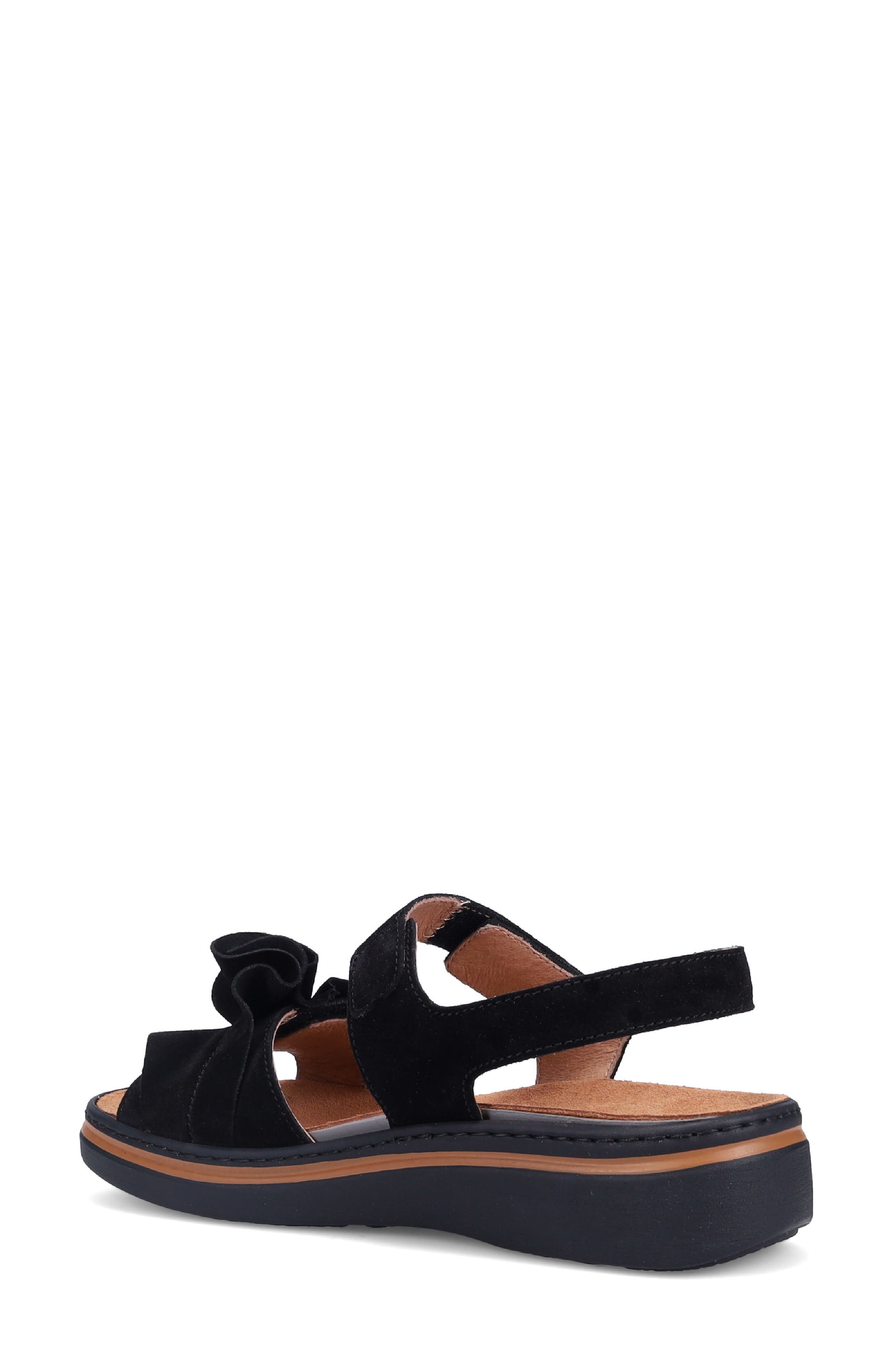 Ron White Frances Slingback Platform Wedge Sandal, Alternate, color, Onyx