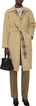 Burberry Reversible Wool Wrap Coat