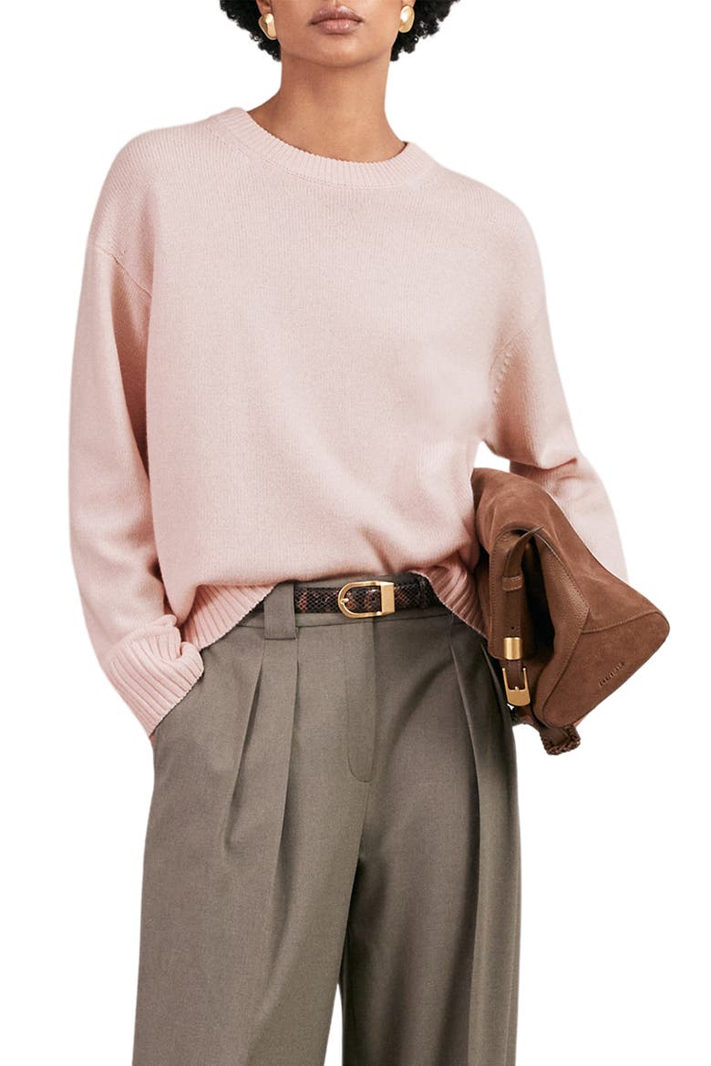 Ella Wool & Cashmere Sweater, Main, color, PINK