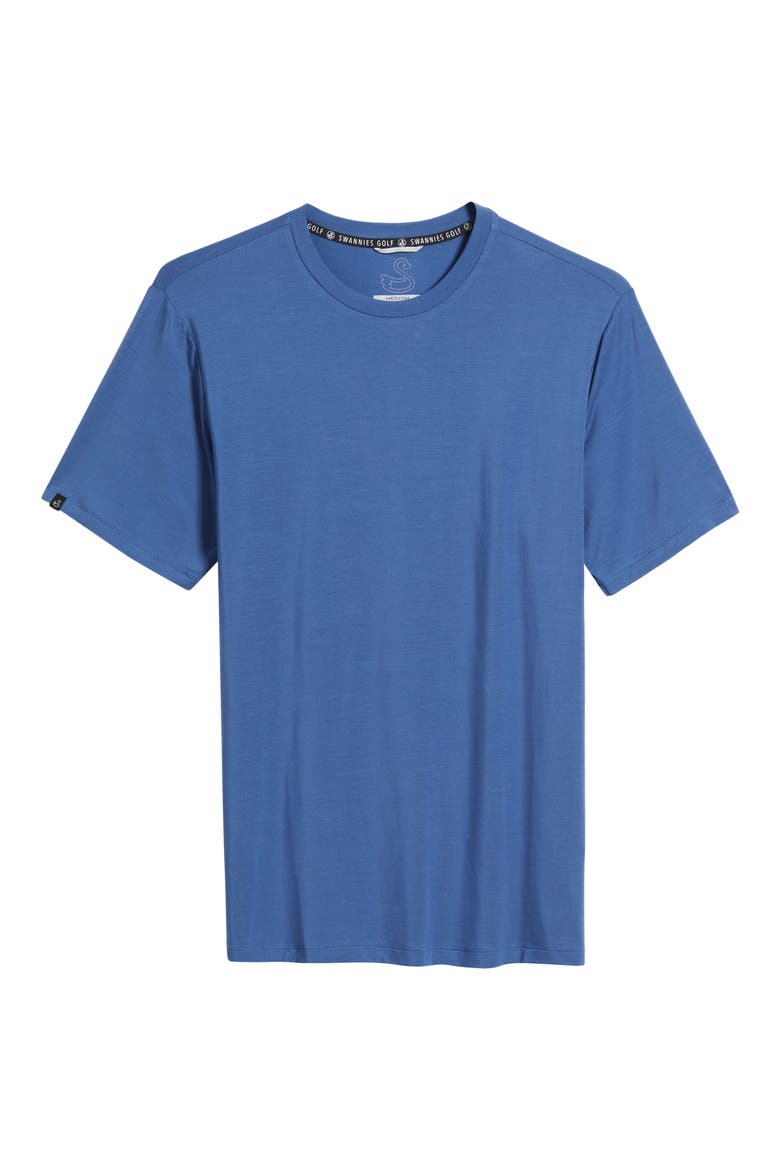 Ezra Performance Lyocell Blend T-Shirt, Alternate, color, BLUE