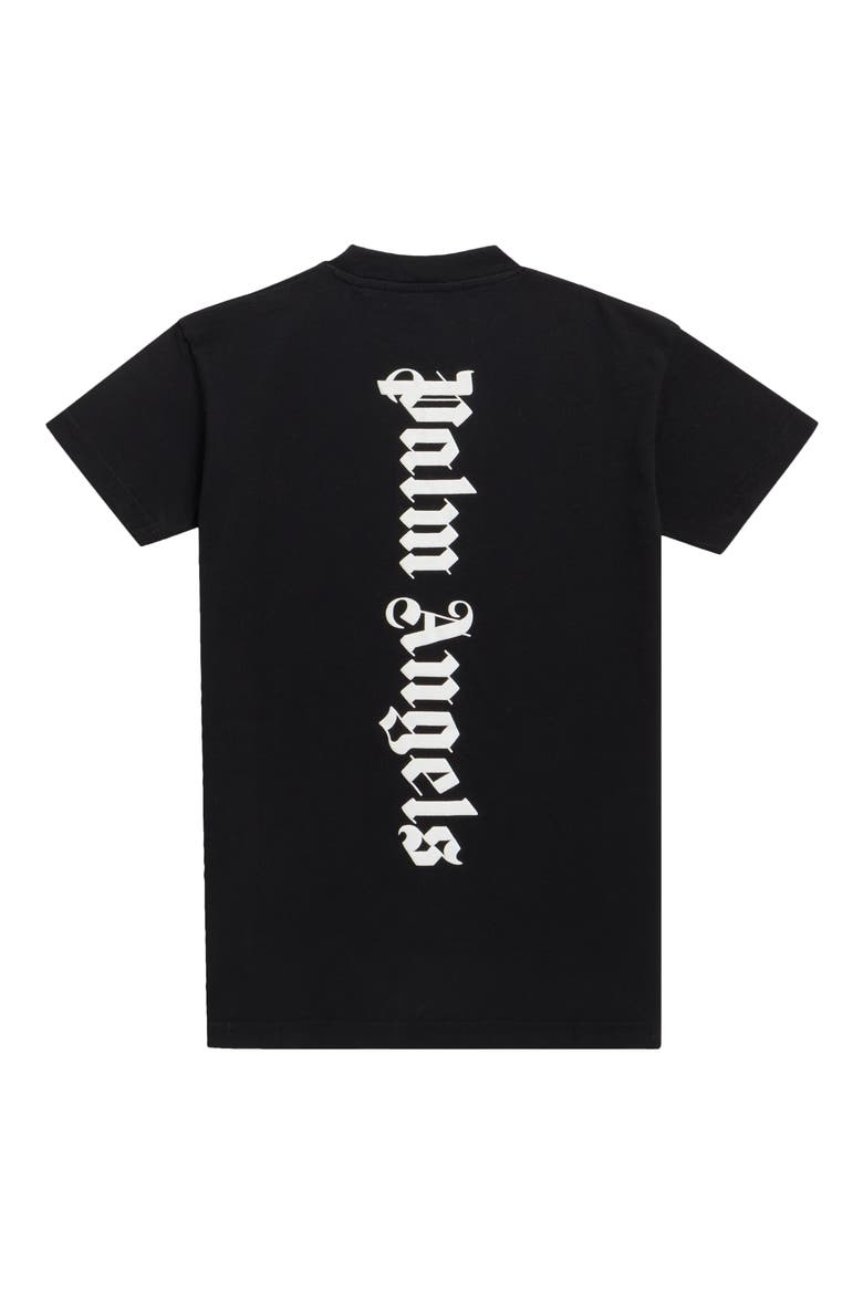 Kids' Classic Overlogo Tee Dress, Alternate, color, BLACK WHITE