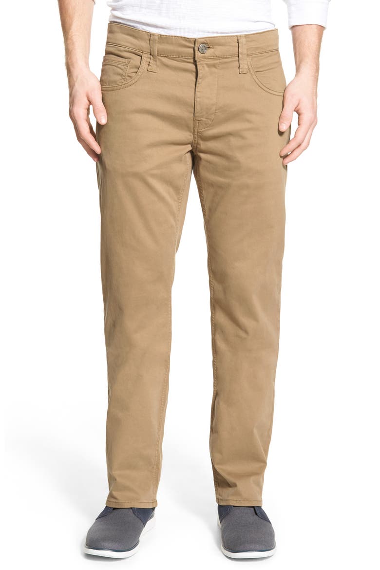 Zach Straight Leg Twill Pants, Main, color, BRITISH KHAKI TWILL