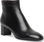 Santoni Women's leather mid-heel ankle boot