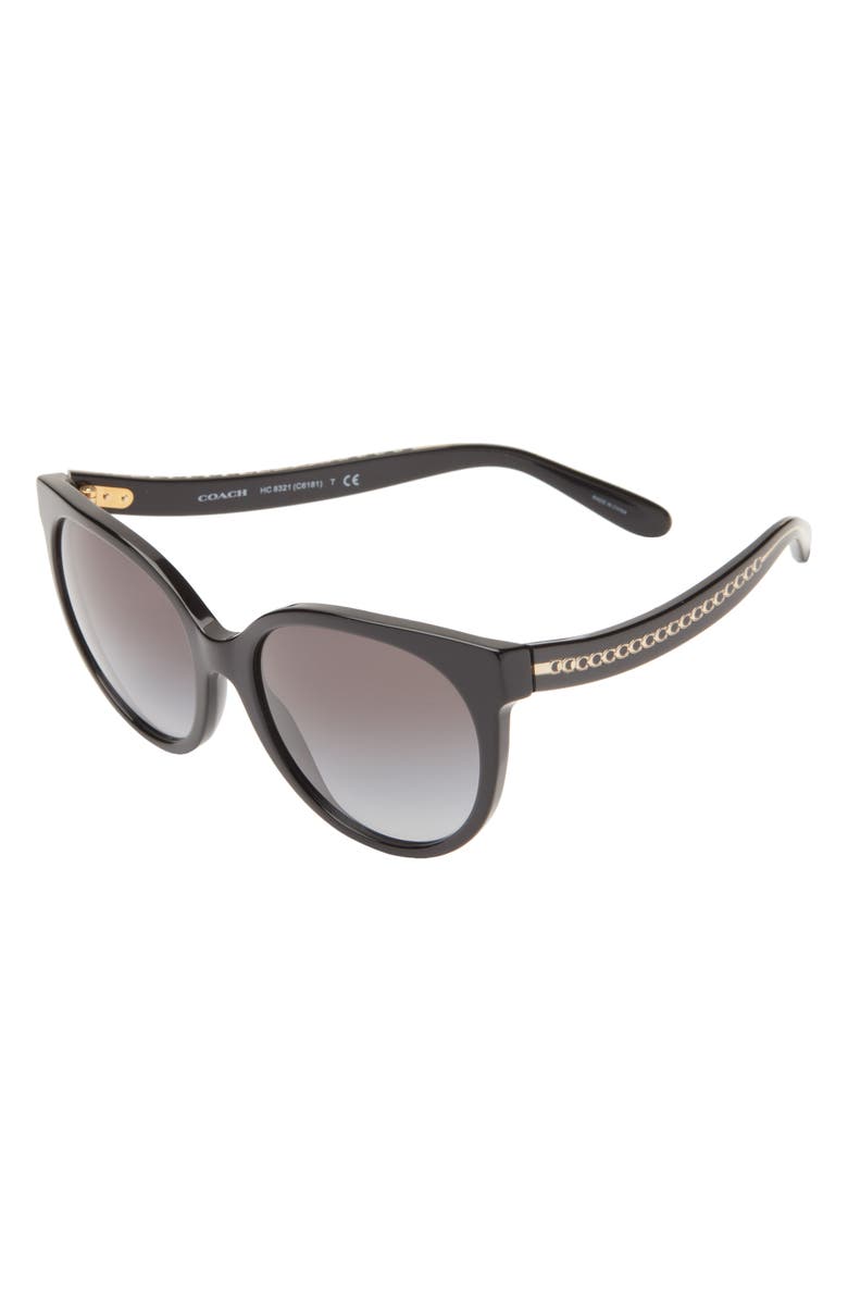 COACH 55mm Gradient Round Sunglasses, Alternate, color,