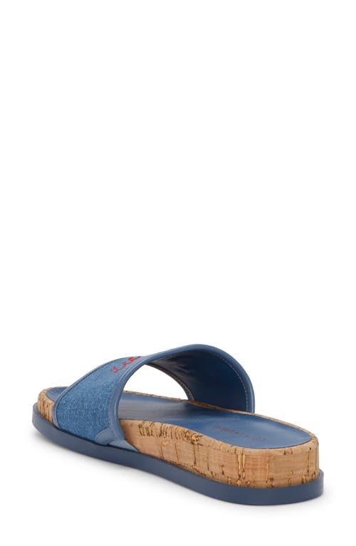 Shop Lucky Brand Dylina Slide Sandal In Light Wash