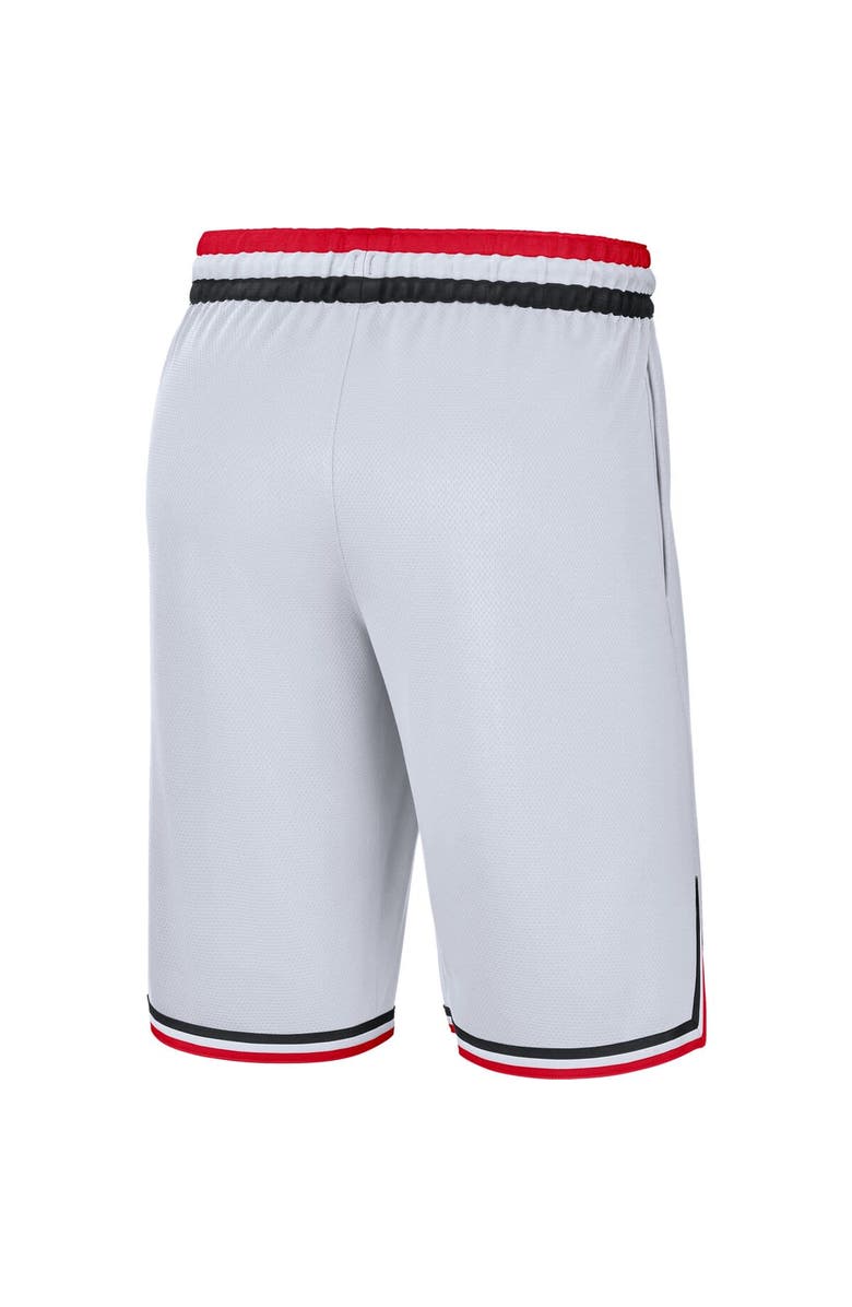 Nike Men's Nike White Ohio State Buckeyes Retro Replica Performance Basketball Shorts, Alternate, color, 