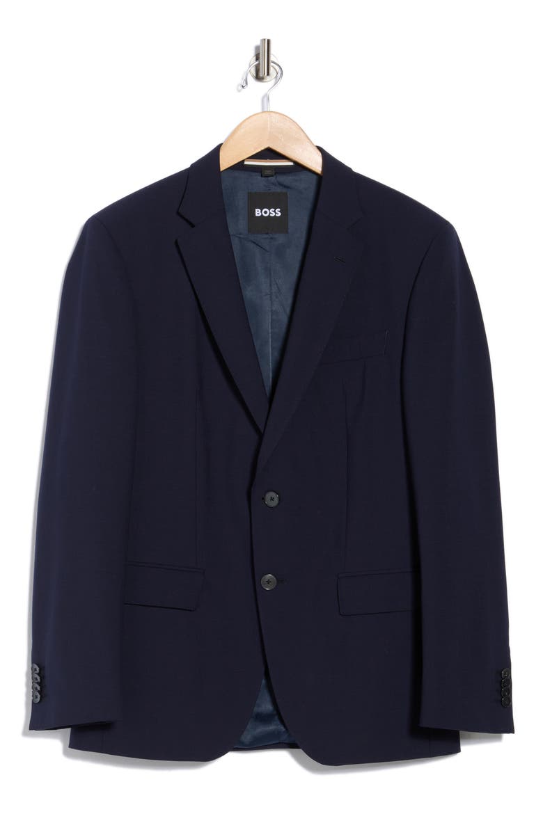 Huge Virgin Wool Blend Sport Coat, Alternate, color, NAVY