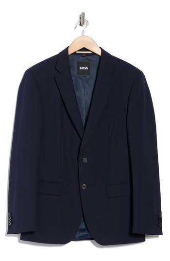 Hugo Boss Boss Huge Virgin Wool Blend Sport Coat In Blue
