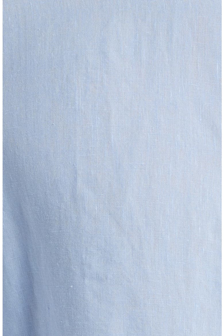 Axel Shaped Fit Linen Button-Up Shirt, Alternate, color, SKY