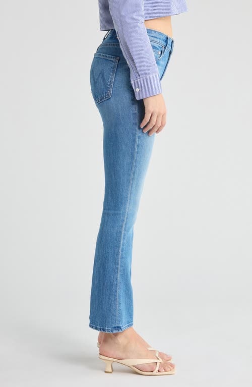 Mother Outsider Flare Jeans In Blue