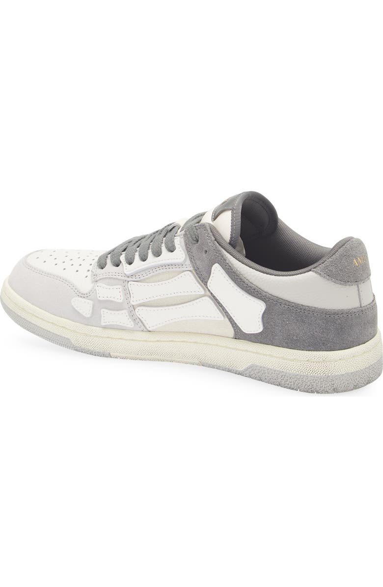 AMIRI Distressed Skel Low Top Sneaker, Alternate, color, Dark Grey