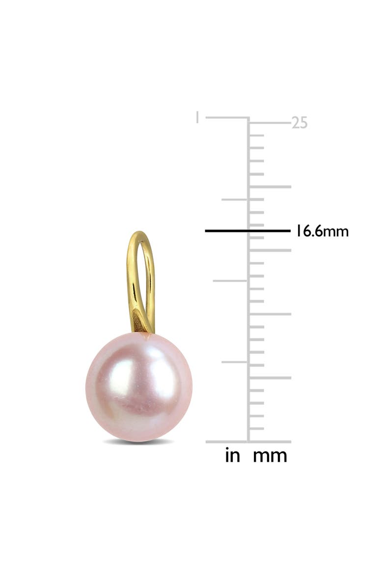 Cultured Freshwater Pearl Drop Earrings, Alternate, color, PINK