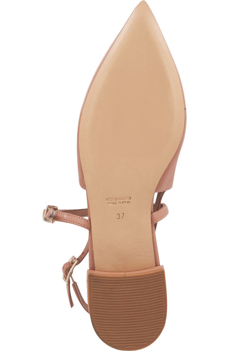 Bruno Magli Martina Slingback Mary Jane Pointed Toe Flat, Alternate, color, Tan