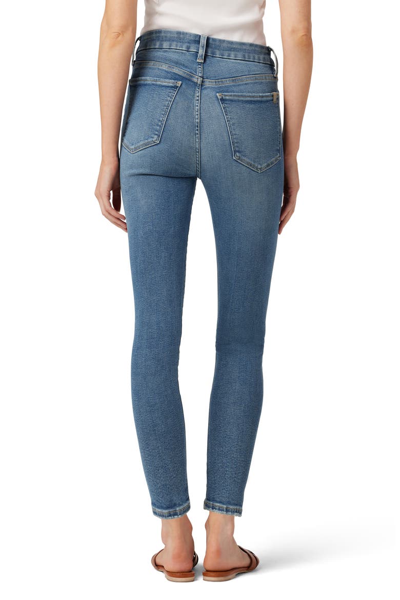 The Snapback High Waist Honey Ankle Skinny Jeans, Alternate, color, GREAT SMILE