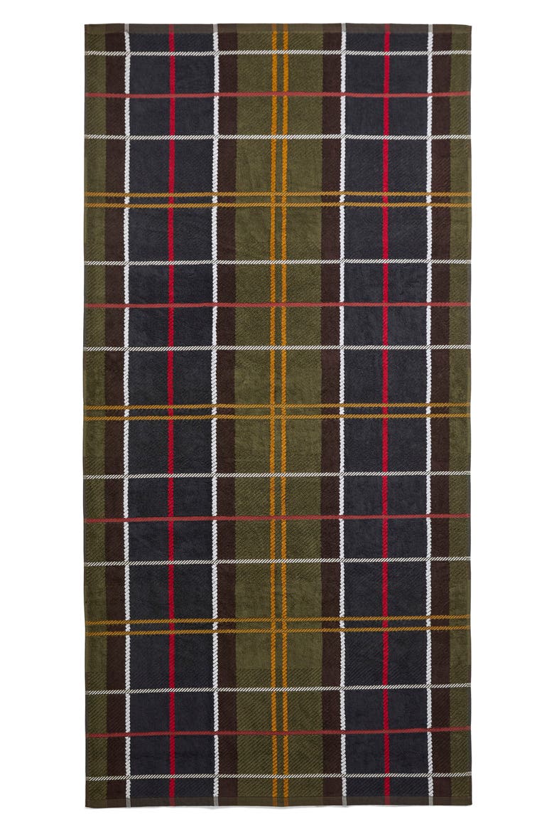 Tartan Beach Towel, Main, color, CLASSIC TARTAN