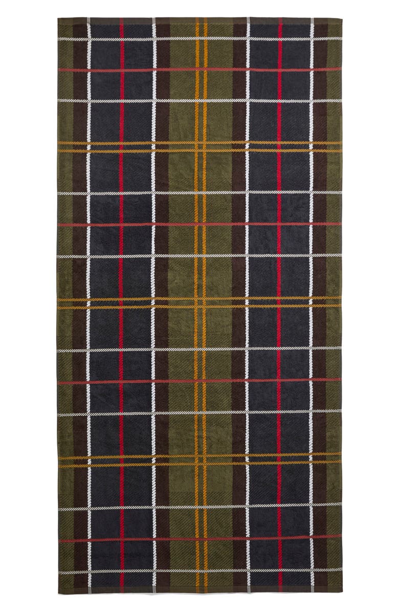Barbour Tartan Beach Towel, Main, color, Classic Tartan