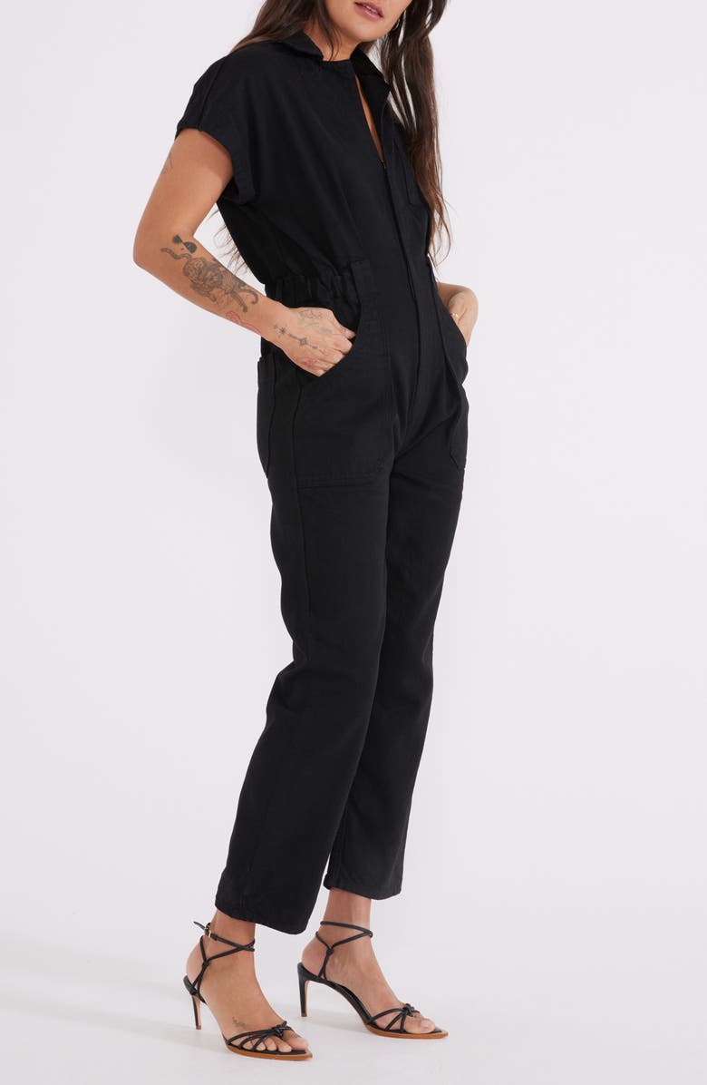 ÉTICA Megg Recycled Cotton Blend Utility Jumpsuit, Alternate, color,