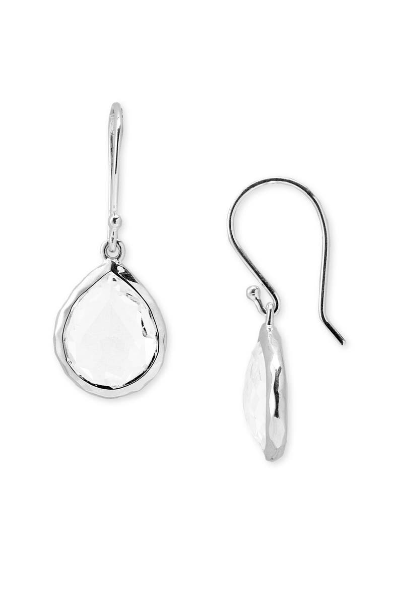 Ippolita Rock Candy<sup>®</sup> Teeny Teardrop Earrings, Alternate, color, Silver