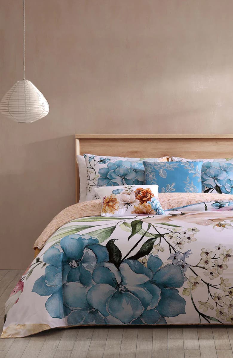 Bebejan Maia 5-Piece Reversible Comforter Set, Main, color, Blue