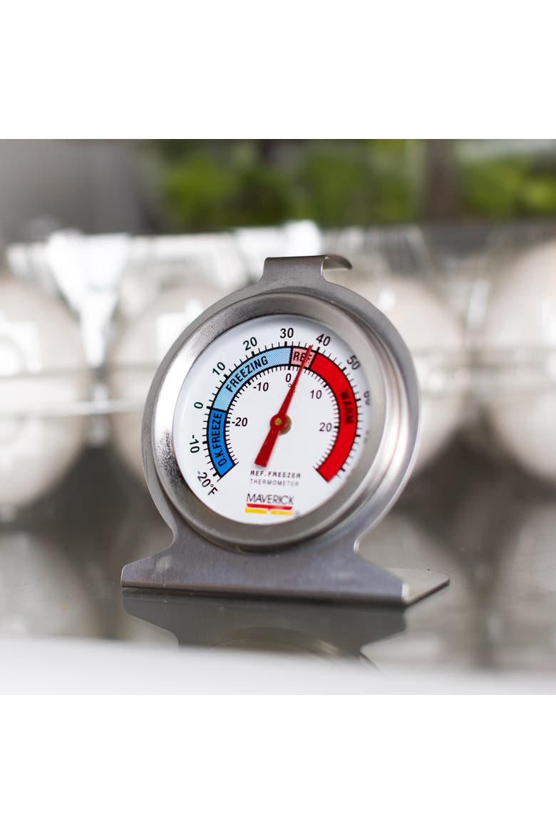 Refrigerator/Freezer Thermometer, Alternate, color, Silver
