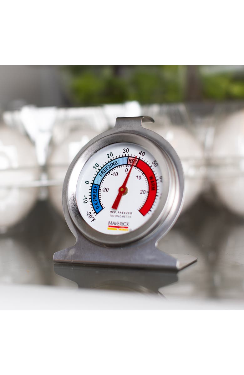 Maverick Refrigerator/Freezer Thermometer, Alternate, color, Silver