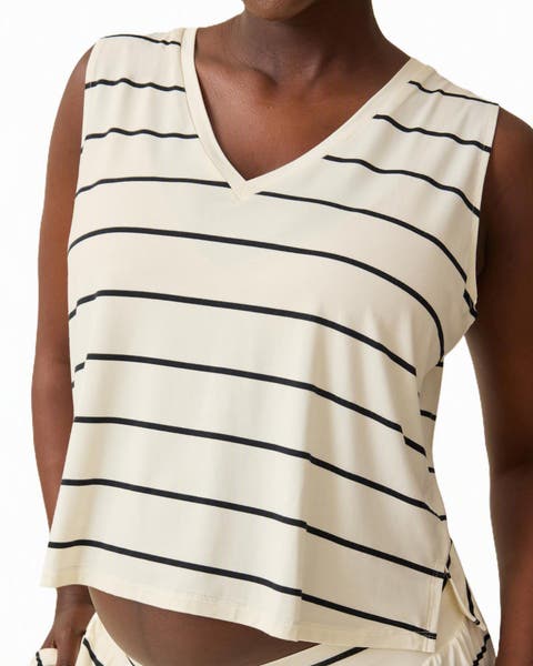 Aria Cropped V-Neck Tank
