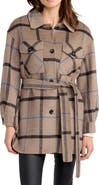 Belle & Bloom Back Together Belted Wool Blend Shacket