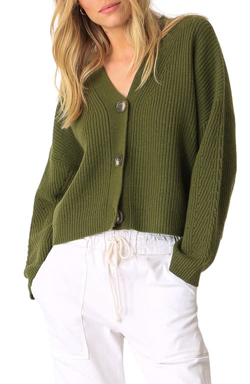 Electric & Rose Katie Cotton Cardigan in Olive 