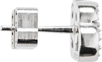 Balenciaga Crystal Interlocking BB Stud Earrings | Nordstrom