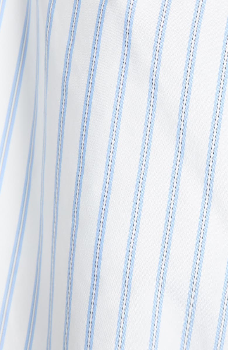 Moncler Stripe Logo Patch Shorts, Alternate, color, Panna