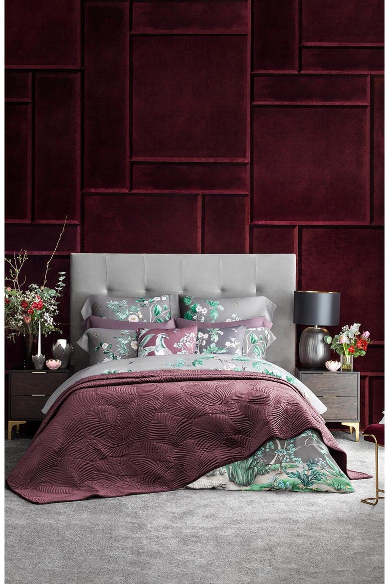 Alfabia Bedcover, Alternate, color, Violet