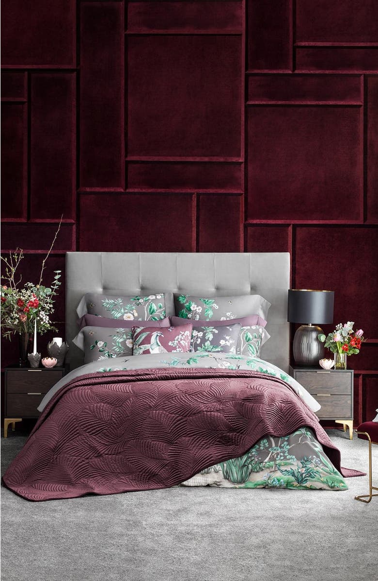 Togas Alfabia Bedcover, Alternate, color, Violet