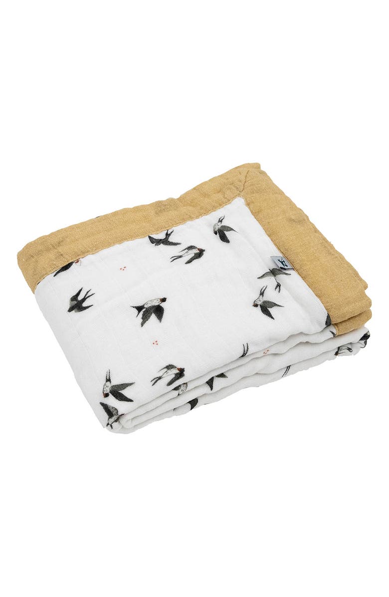 little unicorn Organic Cotton Muslin Baby Quilt, Alternate, color, 