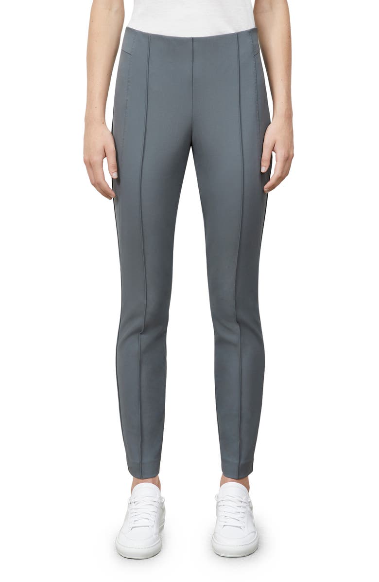 Lafayette 148 New York Gramercy Acclaimed Stretch Pants, Main, color, Shale
