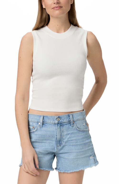 Paige Dani High Waist Distressed Denim Shorts In My Girl Distressed