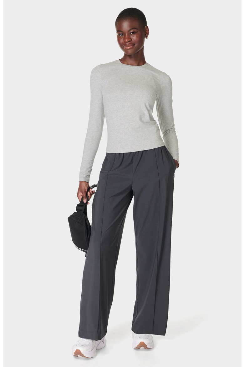 Essential Sculpt Long Sleeve T-Shirt, Alternate, color, LIGHT GREY MARL