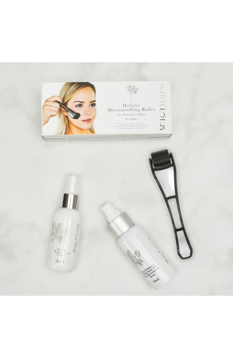 White Lotus Beauty Holistic Dermaroller Kit For hair, Alternate, color, Black