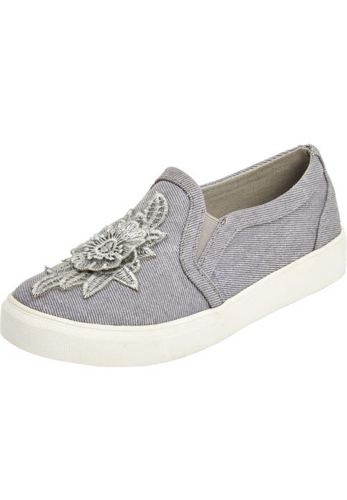 Comfortview The Skyla Slip On Sneaker In Gray